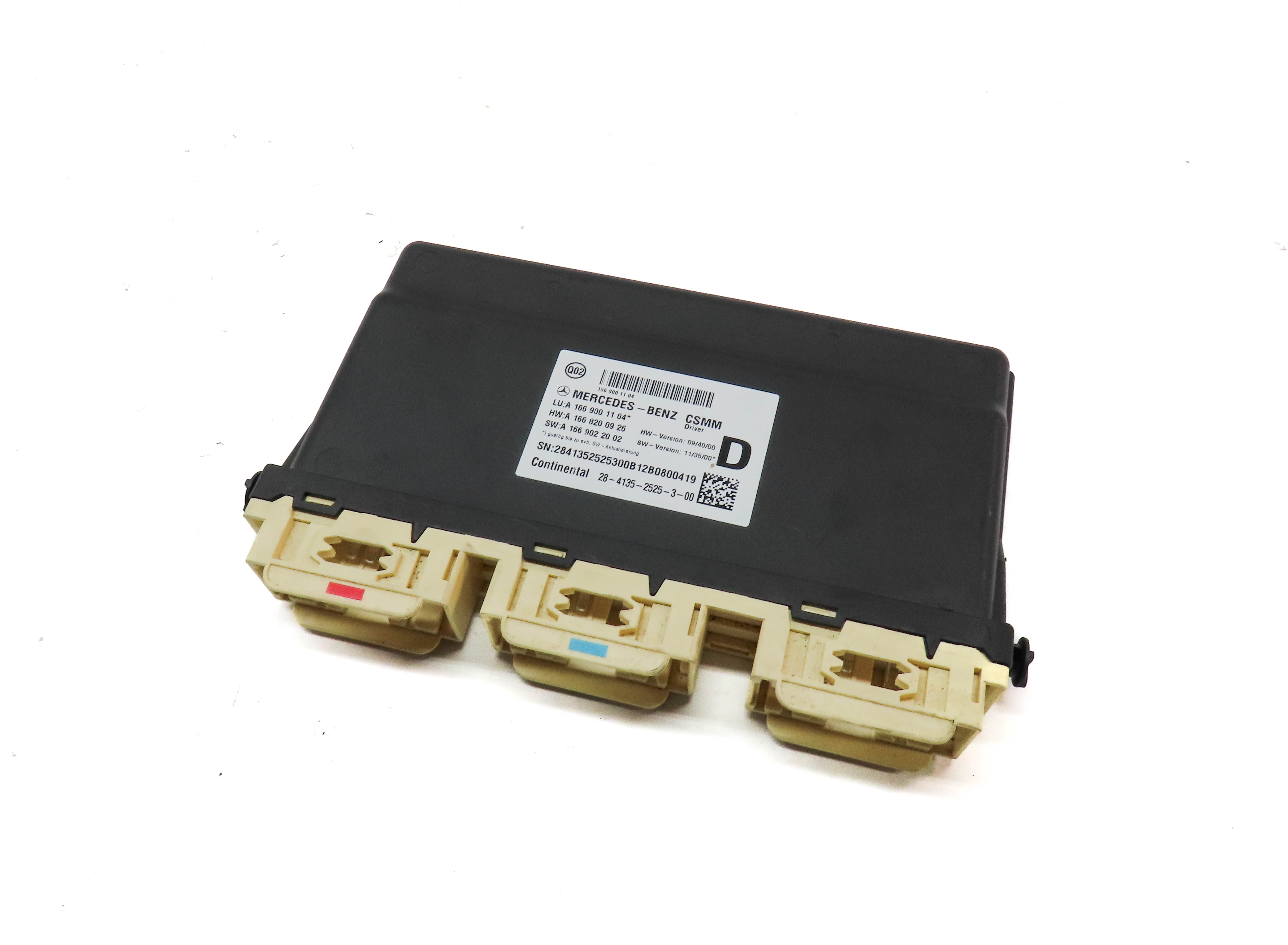 2013 MERCEDES GL350 (X166) FRONT LEFT DRIVER SEAT CONTROL MODULE — exact item pictured